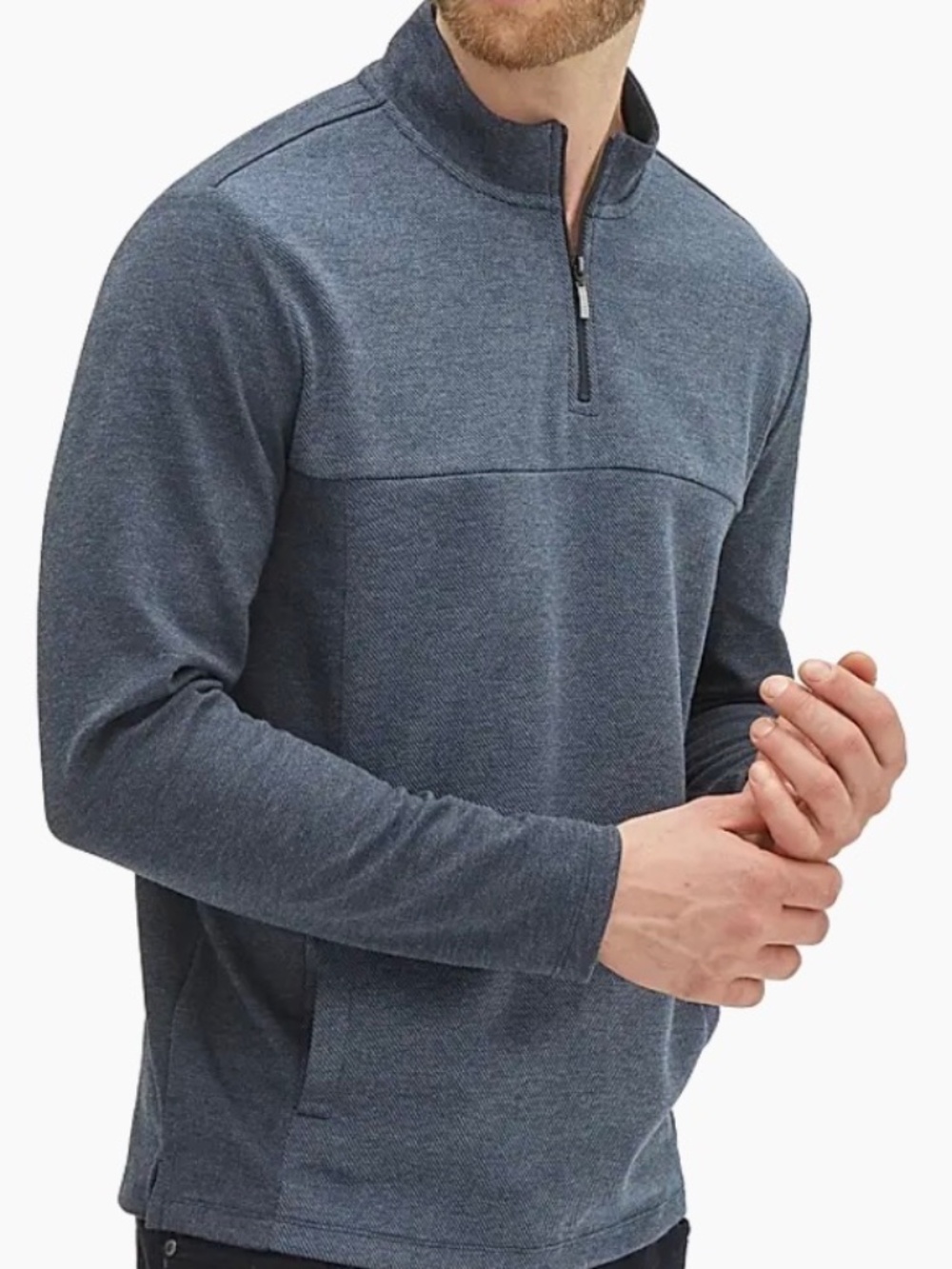 ⭐️Robert Barakett Milligan Half-Zip Shirt in navy - size XL